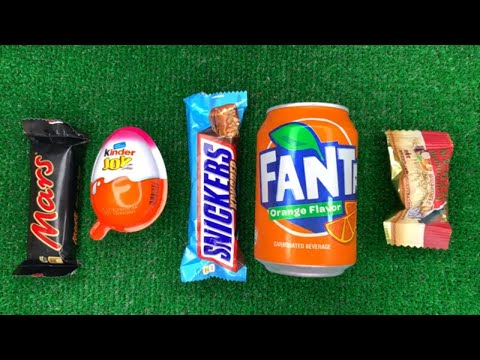 Satisfying Video | KinderJoy Snickers Mars Fanta Choco Open Mix Candy and Sweets ASMR