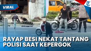 Viral Video Rayap Besi di Medan Malah Tantang Polisi saat Kepergok sedang Gergaji Kabel