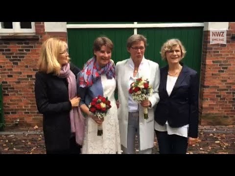 Erika Schmidt und Dorina Munzel als erstes Gleichgeschlechtliches Ehepaar im Ammerland