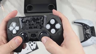 The Ultimate Tactical PS5 Controller Upgrade? G.S.TAC Skin Set (Thumb Grips Included)