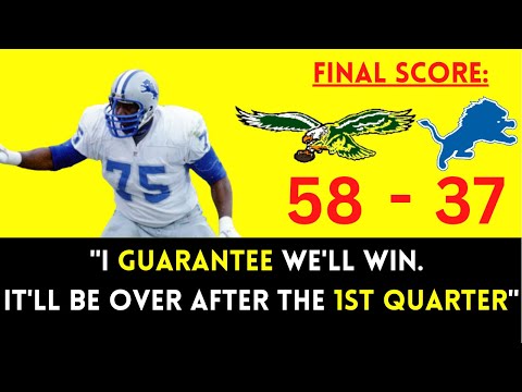 The STUPIDEST MOMENT in Wild Card Round HISTORY | Lions @ Eagles (1995)