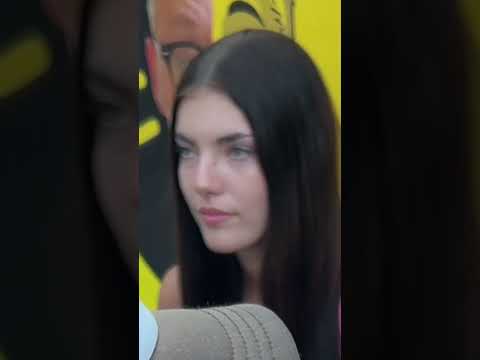 I transformed her into a cartoon, but she was very shy.