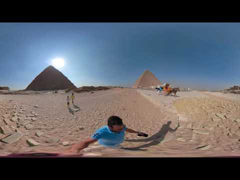 The Great Pyramid of Giza Area Walk , Cairo , Egypt