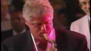 Bill Clinton plays the blues