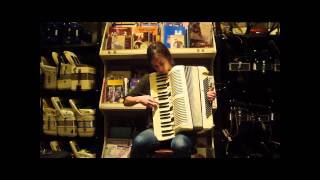 Video thumbnail for 939 - Ivory Hohner Tango VM LMMM 120 $1195 by Liberty Bellows