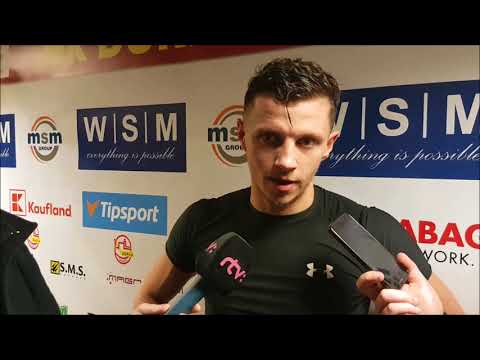 Peter Šišovský a Peter Hraško po zápase s Trenčínom