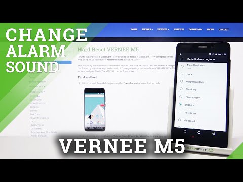 How to Open Alarm Ringtones Settings in VERNEE M5 – Hear All Default Alarm Ringtones