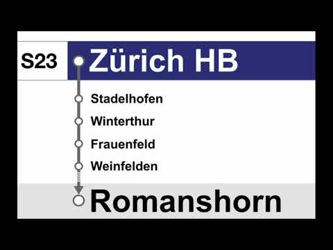 ZVV (SBB) Ansagen » S23 Zürich HB — Romanshorn | SLBahnen