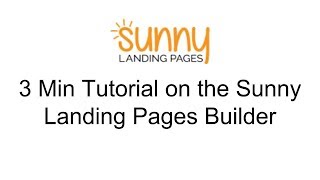 Videos zu Sunny Landing Pages