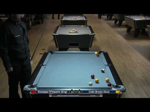 2022 European Championships - Giuseppe D'Imperio (Eng) v Colin Brown (Sco)