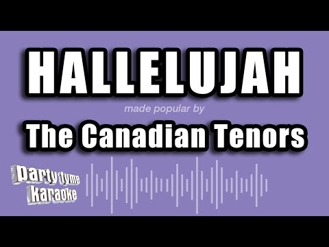 The Canadian Tenors - Hallelujah (Karaoke Version)