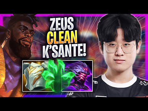 ZEUS IS SO CLEAN WITH K'SANTE! - T1 Zeus Plays K'sante TOP vs Udyr! | Season 2023
