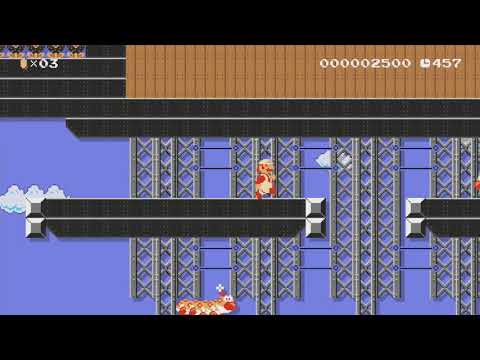 Top Man's Stage by Yosef - Super Mario Maker - No Commentary 1bs 1bt