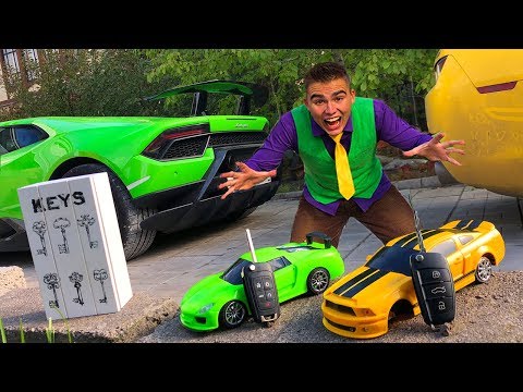 Biker Mr. Joe on Motorcycle found Magic Key Box & A LOT OF Car Keys of Lamborghini & Camaro