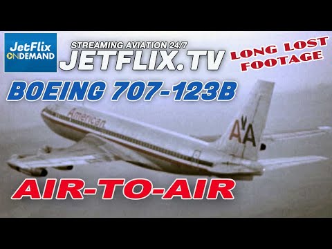 Boeing 707-123B air-to-air vintage 1970 motion picture film | LONG LOST FOOTAGE