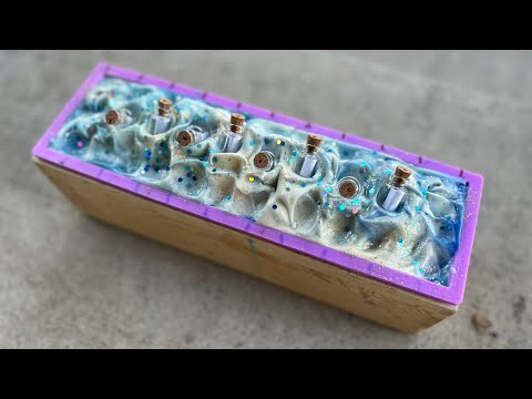 Watch me make message in a bottle soap!