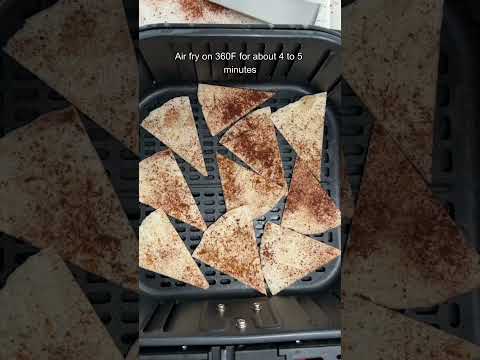Air Fryer Tortilla Chips - Ready in less than 10 minutes.  Recipe in my description