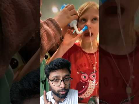 Satisfying Nasal irrigation #doctorreacts #shorts #nasal  #nasalirrigation