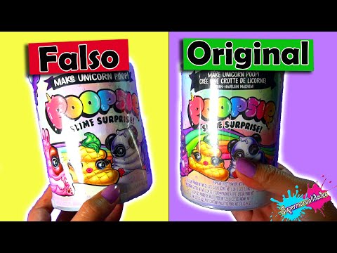 Original VS Falso: Poopsie Slime surprise #2 - Supermanualidades
