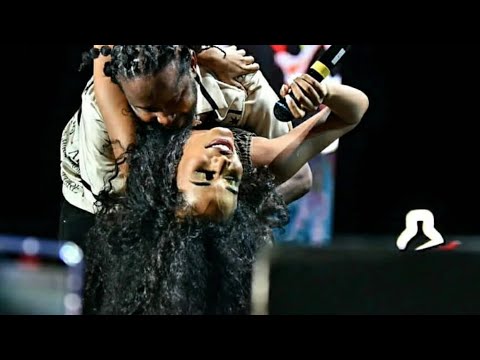 Popcaan And Toni-Ann Singh Kiss Live Performing At Burna Boy Concert @ National Stadium (E-commerce)