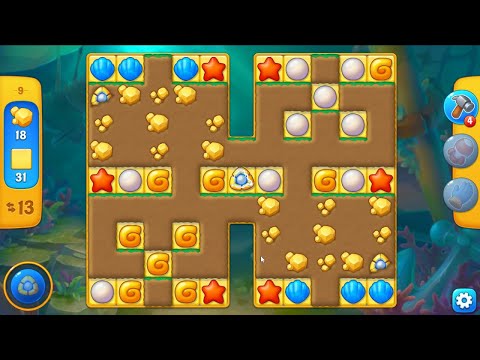 Fishdom level 9 - 13 Moves - No Boosters