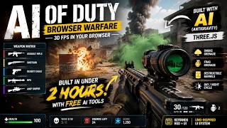  I Built a 3D Browser FPS in 2 Hours Using Free AI Tools! | AI OF DUTY (Three.js)