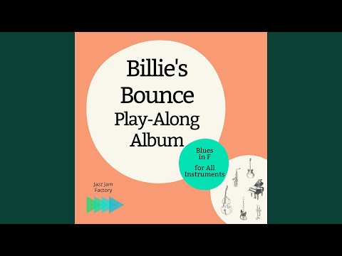 Billie's Bounce 170 bpm Blues in F Backing Track No Piano & Guitar