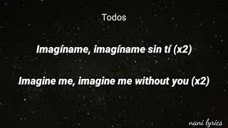 Cnco- Imagíname sin tí (letra/lyrics)