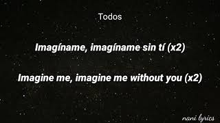 Cnco- Imagíname sin tí (letra/lyrics)