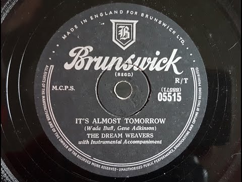 The Dream Weavers 'It's Almost Tomorrow' 1955 78 rpm
