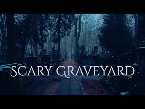 Scary Graveyard ambience and music | creepy atmosphere/halloween ambience of a cemetery