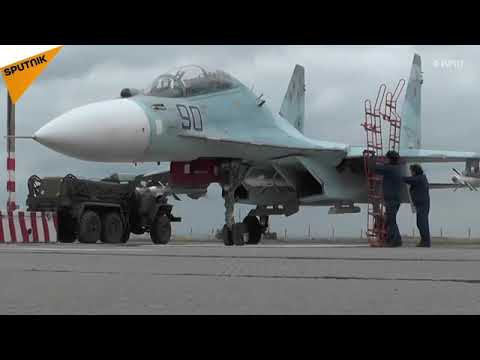 Su-30m2 landing @ Sevastopol Airport,Crimea