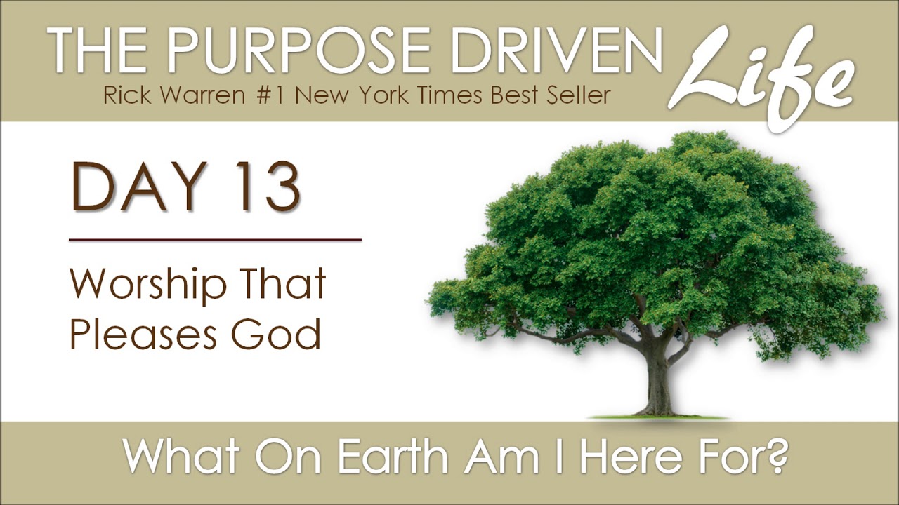 Purpose Driven Life | Day 13