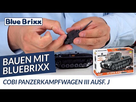 Bauen mit BlueBrixx - Panzerkampfwagen III Ausf. J von Cobi