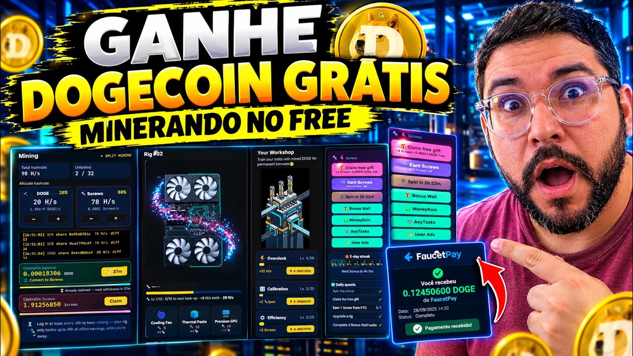GANHE DOGECOIN GRÁTIS NA SUA FAUCETPAY | DOGESCRAPPER