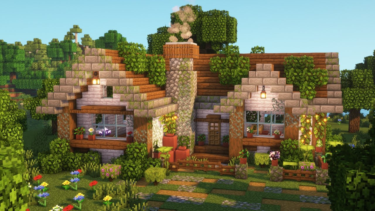 [Minecraft] 🌿🌼 Aesthetic Cottagecore House Tutorial / - Minecraft Builders