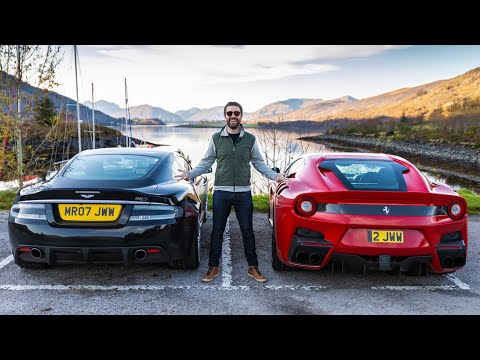 Ferrari F12 TDF vs Aston Martin DBS - Ultimate V12 Road Trip