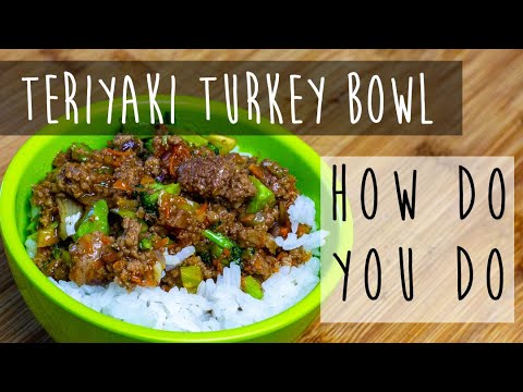 SIMPLE TURKEY TERIYAKI RICE BOWL!