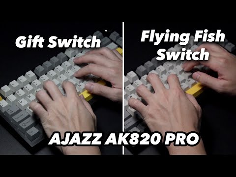 Ajazz Gift Switch vs Flying Fish Switch (Ajazz AK820 Pro) | Sound Comparison and Review