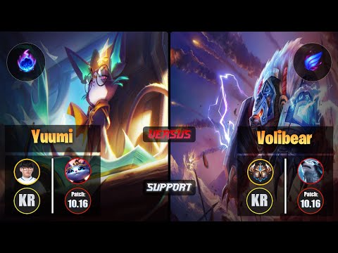 Hoit YUUMI (Support) [Arcane Comet] VS VOLIBEAR - Challenger KR Patch 10.16
