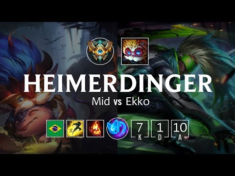 Heimerdinger Mid vs Ekko - BR Challenger Patch 8.21