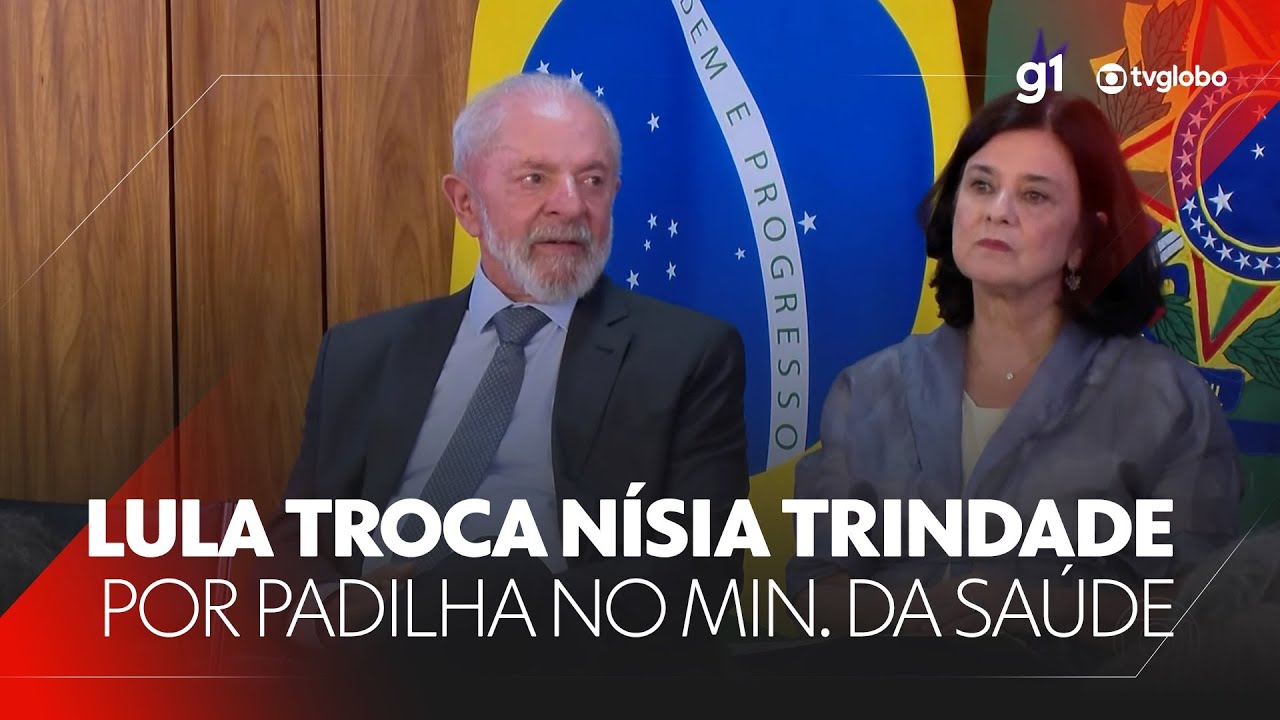 Lula demite Nísia Trindade do Ministério da Saúde; Alexandre Padilha assume a pasta #g1 #JN #notícia