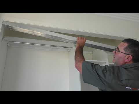 Installing of sliding wardrobe doors