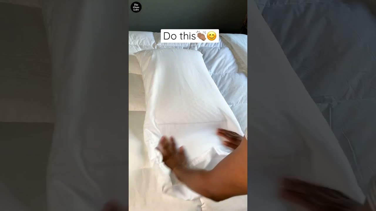 Pillow Case Too Big Hack Do This Ya’ll. #shorts