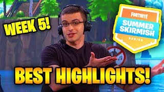 Download lagu SUMMER SKIRMISH WEEK 5 BEST HIGHLIGHTS (Myth KILLS Ninja) | Fortnite Battle Royale mp3