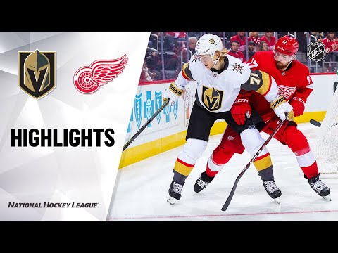 NHL Highlights | Golden Knights @ Red Wings 11/10/19
