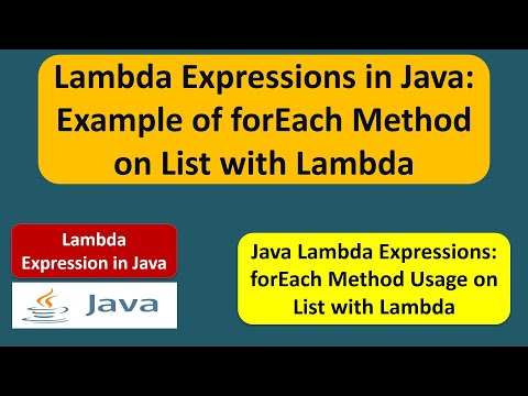Lambda Expressions In Java Example Of Foreach Method On List With Lambda Lambda Expression