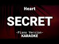 Secret - Heart (Piano Karaoke)🎤