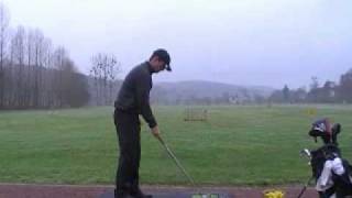 preview picture of video 'Phil Rowe golf swing 3 Iron down the line 18.01.10'