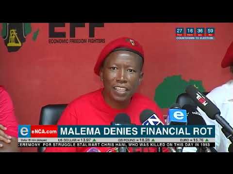 Malema denies financial rot